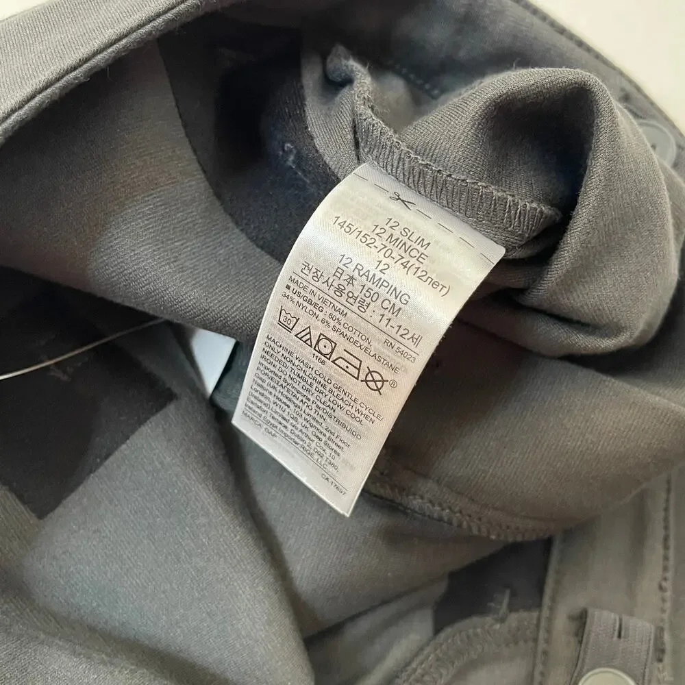GAP Kids Girls Ponte Pants Stretch Size 12 Slim In Grey